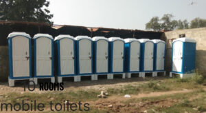 10 rooms local mobile toilets