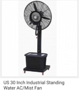 30 inch and 3 blades mist fan 027