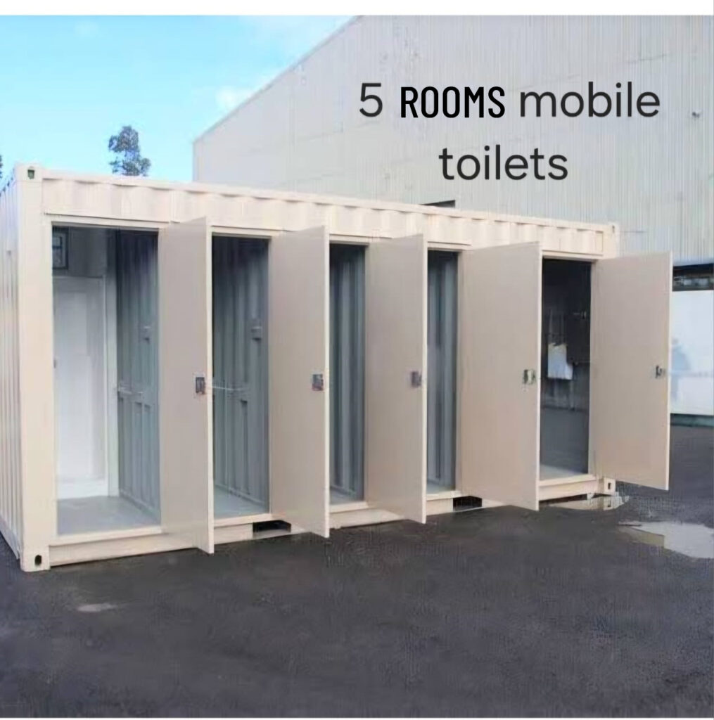 5 rooms local mobile toilets