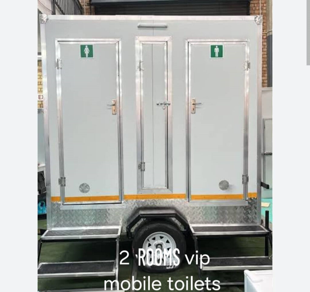 2  rooms vip mobile toilets