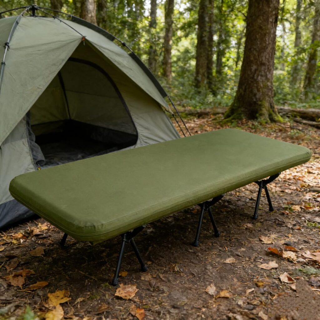 Modern portable metal cot