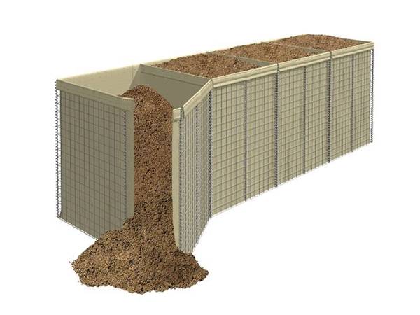 Military protection walls.